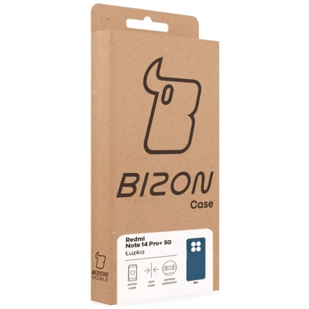 Etui Bizon Case Łupka do Xiaomi Redmi Note 14 Pro Plus 5G, niebieskie