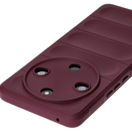 Pancerne etui Bizon Case Tur do Honor Magic6 Lite, burgundowe