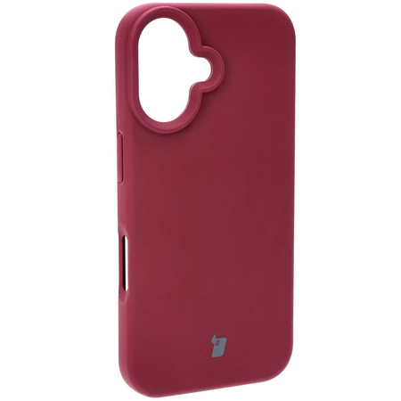 Silikonowe etui Bizon Soft Case do iPhone 16, ciemnofioletowe