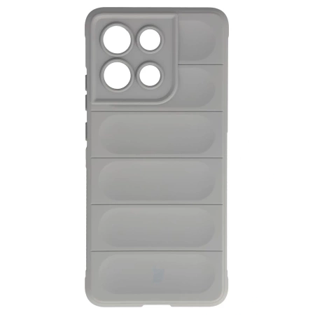 Pancerne etui Bizon Case Tur do Motorola Moto G86 Power 5G, jasnoszare