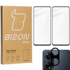 2x Szkło + szybka na aparat BIZON Edge 2 Pack do Oppo A98 5G