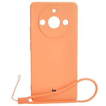 Etui Bizon Case Silicone Sq do Realme 11 Pro / 11 Pro+, pomarańczowe