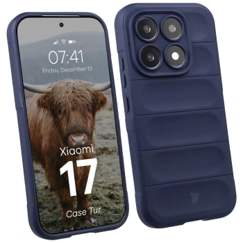 Pancerne etui Bizon Case Tur do Xiaomi 17, granatowe
