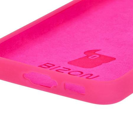 Silikonowe etui Bizon Soft Case do Galaxy S23, neonowo-różowe