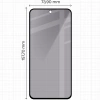 Prywatyzujące szkło hartowane Bizon Glass Edge Shadow do Galaxy M35 5G / A55 5G / A35 5G, przyciemniane z czarną ramką