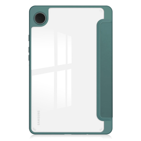 Etui Bizon Case Tab Clear Matt do Galaxy Tab A9, ciemnozielone