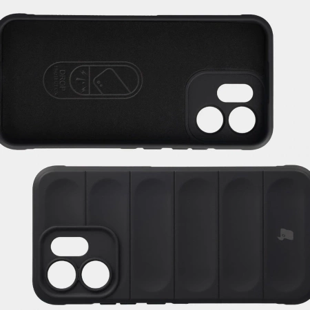 Pancerne etui Bizon Case Tur do Oppo Reno 14 F / 14 FS, czarne