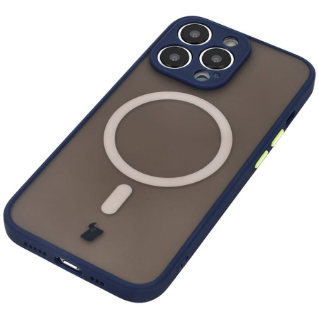 Etui Bizon Case Hybrid MagSafe do Apple iPhone 13 Pro, granatowe