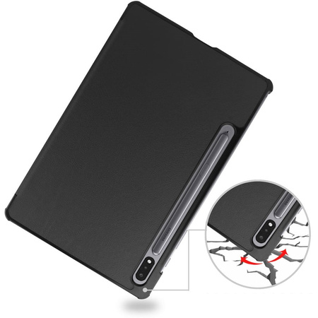 Etui Bizon Case Tab Croc do Galaxy Tab S8 / S7, czarne