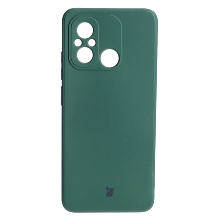 Etui Bizon Case Silicone Sq do Xiaomi Redmi 12C, ciemnozielone