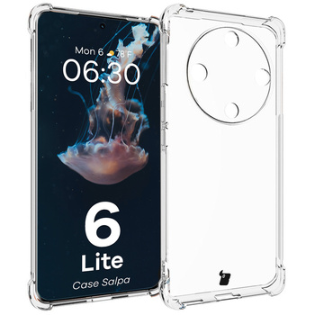 Elastyczne etui Bizon Case Salpa do Honor Magic6 Lite, przezroczyste
