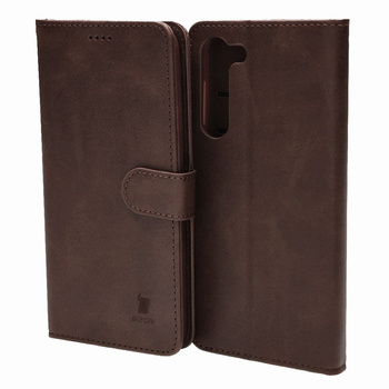 Etui Bizon Case Wallet do Galaxy S23 Plus, ciemnobrązowe