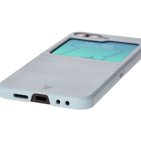 Pancerne etui Bizon Case Tur do Galaxy Z Flip6, jasnoniebieskie