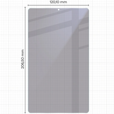 Prywatyzujące szkło hybrydowe Bizon Glass Tab Mule Shadow do Galaxy Tab A11, matowe