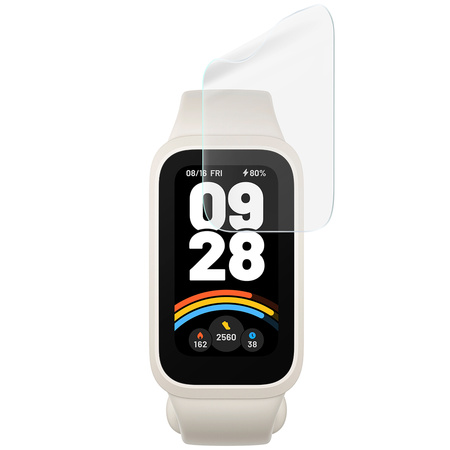 Folia hydrożelowa na ekran Bizon Glass Watch Hydrogel do Xiaomi Smart Band 9 Active / Redmi Band 3, 2 sztuki