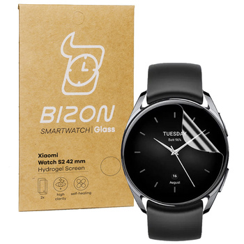Folia hydrożelowa na ekran Bizon Glass Hydrogel do Xiaomi Watch S2 42 mm, 2 sztuki
