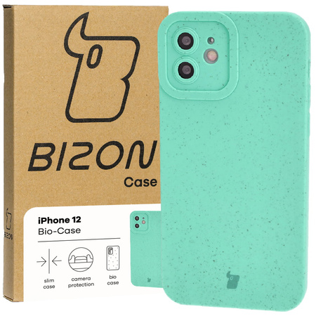 Ekologiczne etui Bizon Bio-Case do iPhone 12, zielone