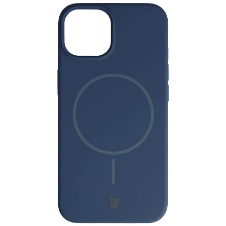Silikonowe etui z pierścieniem magnetycznym Bizon Soft Case Magnetic do iPhone 14/13, granatowe