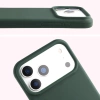 Silikonowe etui Bizon Soft Case do iPhone 17 Pro Max, ciemnozielone