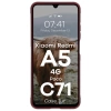 Pancerne etui Bizon Case Tur do Xiaomi Redmi A5 4G / POCO C71 4G, burgundowe