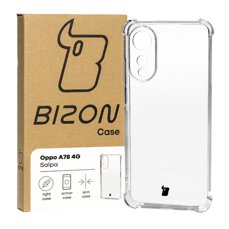 Elastyczne etui Bizon Case Salpa do Oppo A78 4G, przezroczyste