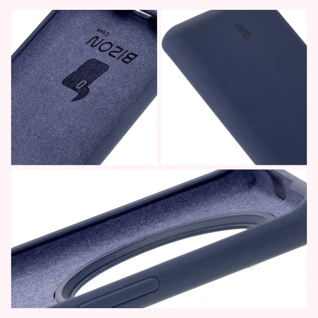 Silikonowe etui Bizon Soft Case do Honor Magic7 Lite, ciemnoniebieskie