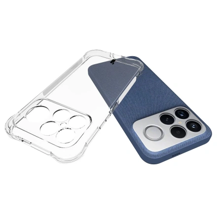 Elastyczne etui + 2x folia na ekran Bizon Case Clear Pack do Xiaomi POCO F8 Ultra