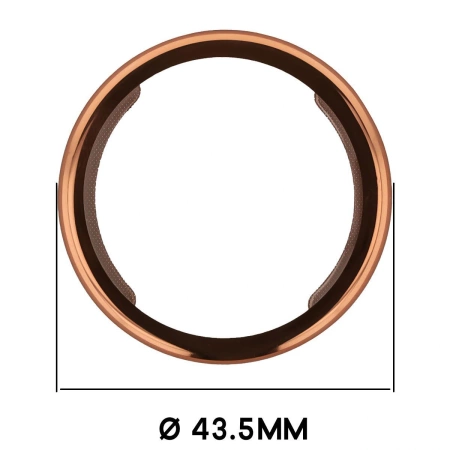 Etui z osłoną ekranu Bizon Case Watch Felipe do Xiaomi Watch S4 41 mm, różowozłote