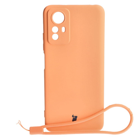 Etui Bizon Case Silicone do Xiaomi Redmi Note 12S, pomarańczowe