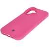 Silikonowe etui Bizon Soft Case do iPhone 16, fuksja