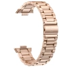 Pasek ze stali nierdzewnej Bizon Strap Watch Aura do Huawei Watch Fit 4 Pro/Fit 4/Fit 3, różowozłoty