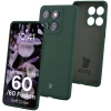 Silikonowe etui Bizon Soft Case do Motorola Edge 60 Fusion / 60, ciemnozielone