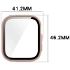 Etui ze szkłem do zegarka Bizon Case+Glass Watch do Huawei Watch Fit 4, różowe