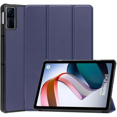 Etui Bizon Case Tab Croc do Xiaomi Redmi Pad 10.6 2022, granatowe