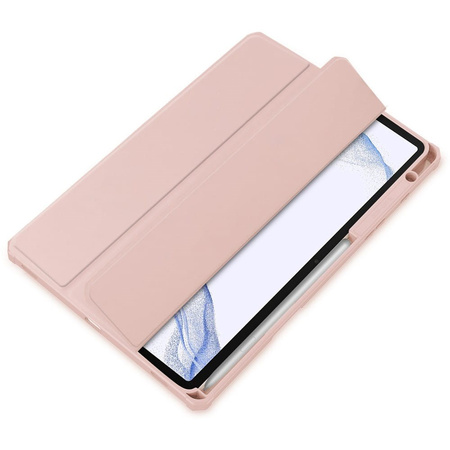 Etui Bizon Case Tab Clear Matt do Samsung Galaxy Tab S8 / S7, różowozłote