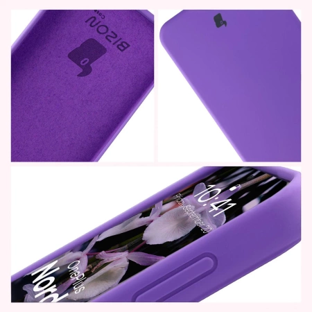 Silikonowe etui Bizon Soft Case do OnePlus Nord 5, fioletowe