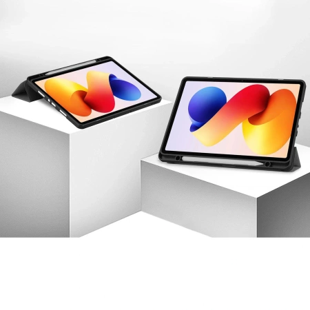 Etui z klapką Bizon Case Tab Lizard do Xiaomi Redmi Pad 2 Pro, szare