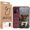 Pancerne etui Bizon Case Tur do Xiaomi POCO F7, burgundowe