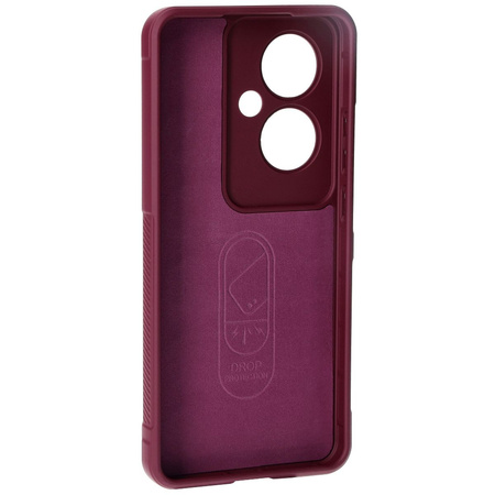 Pancerne etui Bizon Case Tur do Oppo Reno11 F 5G, ciemnofioletowe