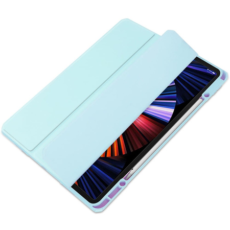 Etui Bizon Case Tab Clear Matt do Apple iPad Pro 12.9 2022/2021/2020/2018, błękitne