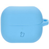 Silikonowe etui z karabińczykiem Bizon Case Headphone Silicone do Galaxy Buds 3/3 Pro/3 FE, niebieskie