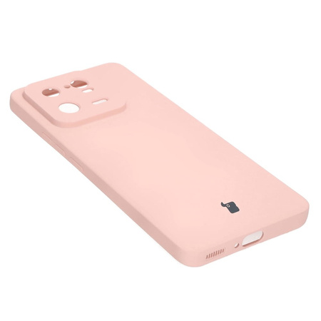 Etui Bizon Case Silicone Sq do Xiaomi 13 Pro, jasnoróżowe