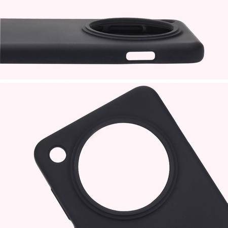 Silikonowe etui Bizon Soft Case do Oppo Find X8 Pro, czarne