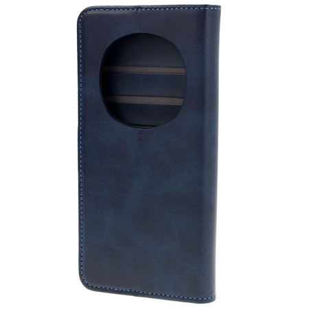 Etui z klapką Bizon Case Pocket do Honor Magic7 Pro, granatowe