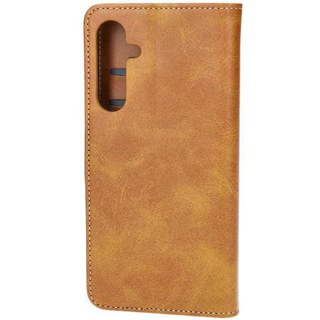 Etui z klapką Bizon Case Pocket do Galaxy M35 5G, brązowe