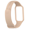 Etui z paskiem Bizon Strap + Case Watch Dots do Xiaomi Redmi Smart Band 2 / Xiaomi Mi Band 8 Active, jasnoróżowe