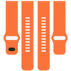 Pasek silikonowy do smartwatcha, Bizon Strap Watch Silicone Pro H, Quick Release 22 mm, pomarańczowy
