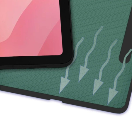 Etui z klapką Bizon Case Tab Lizard do Galaxy Tab S11 Ultra, ciemnozielone