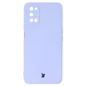 Etui Bizon Case Silicone Sq do Oppo A52 / A72 / A92, jasnofioletowe