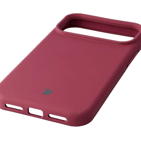 Silikonowe etui Bizon Soft Case do iPhone 17 Pro Max, ciemnofioletowe